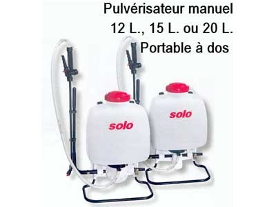 Pulverisateur manuel a dos 20L