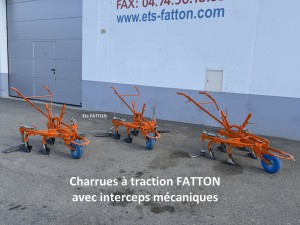 Charrue à traction vignes intercep