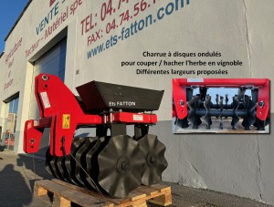 Charrue à disques ondulés