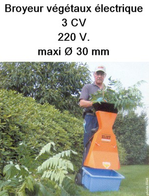 Broyeur végétaux électrique