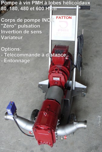 Pompe à vin Oenopompe PMH