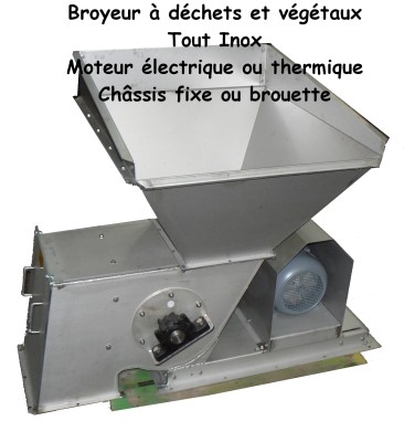 Broyeur à déchets et végétaux
