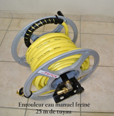 Enrouleur eau manuel freiné
