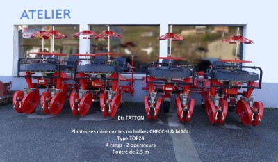 Planteuses mini-mottes ou bulbes CHECCHI & MAGLI