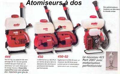 Atomiseur à dos