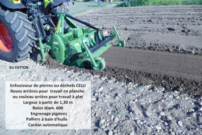 Enfouisseur de pierres ou déchets CELLI