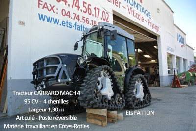 Tracteur à chenilles CARRARO MACH 4
