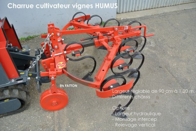 Charrue cultivateur vignes HUMUS