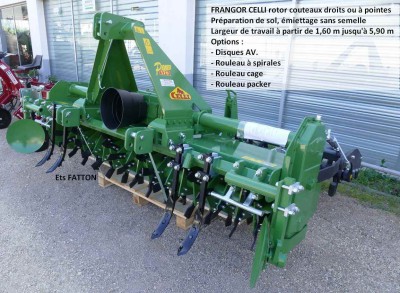 FRANGOR CELLI rotor couteaux droits ou à pointes