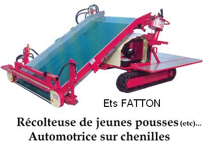 Récolteuse de jeunes pousses