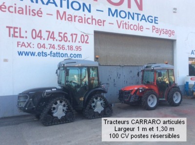 Tracteurs CARRARO articulés