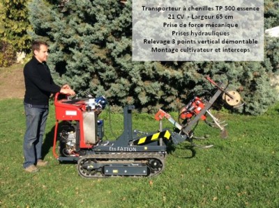 Transporteur CAMISA à chenilles TP 500 essence