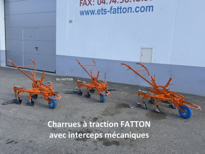 Charrue à traction vignes intercep