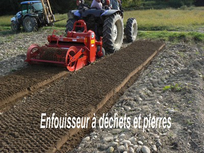 Enfouisseur SIMON déchets et pierres