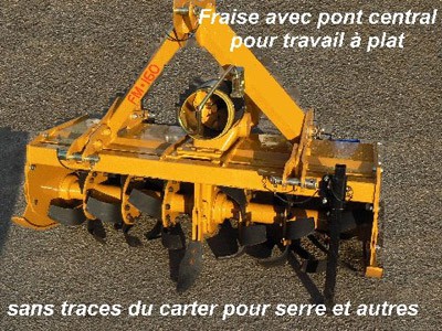 Fraise avec pont central 