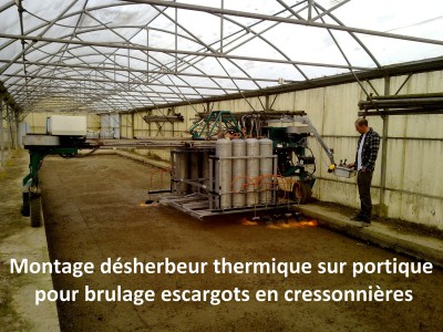 Montage désherbeur thermique cressonnières