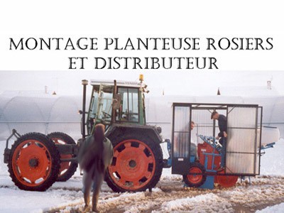 Montage planteuse rosiers et distributeur