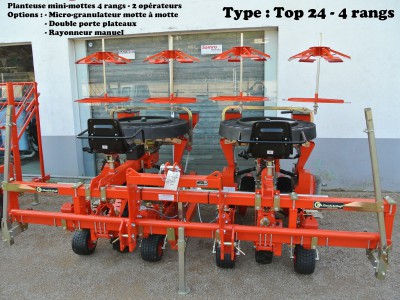 Planteuse mini-mottes 4 rangs