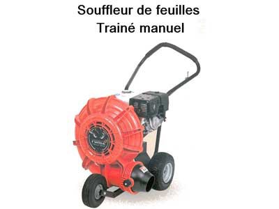 Souffleur de feuilles trainé manuel