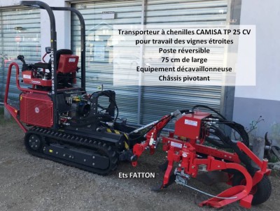 Transporteur à chenilles CAMISA TP 25 CV