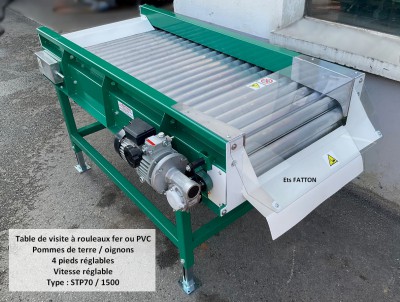 Table de visite à rouleaux fer ou PVC