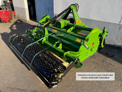 Enfouisseur de pierres pour travail à plat