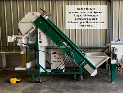 Trémie peseuse pommes de terre et oignons