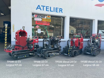 Transporteur à chenilles TP500 et TP580 CAMISA