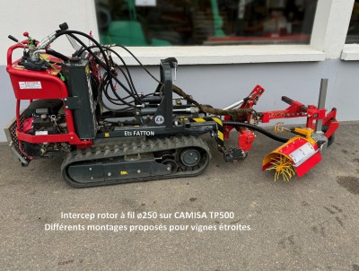 Intercep rotor à fils pour vignes étroites