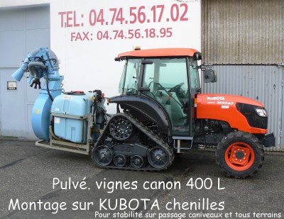 Pulvé. vignes canon 400 L