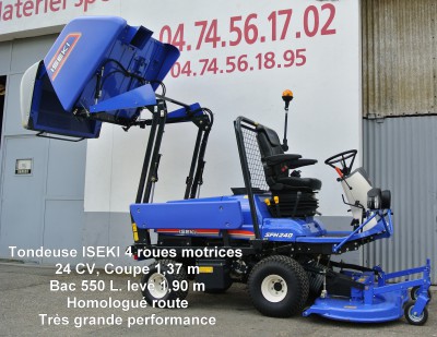 Tondeuse ISEKI 4 roues motrices