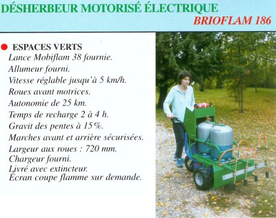 Désherbeur motorisé électrique