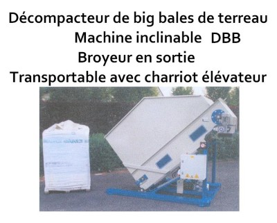 Décompacteur de big bales de terreau