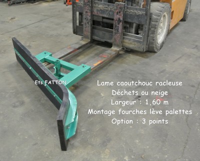 Lame caoutchouc racleuse