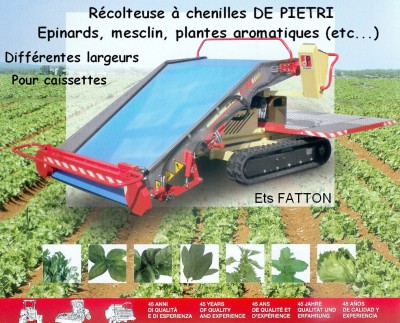 Récolteuse à chenilles DE PIETRI
