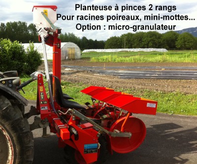 Planteuse à pinces 2 rangs Checchi & Magli