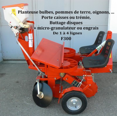 Planteuse bulbes, PDT, oignons...