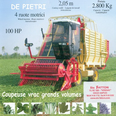 Coupeuse vrac grands volumes DE PIETRI