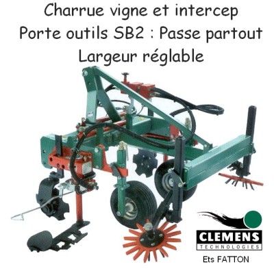 Charrue CLEMENS vigne et intercep 