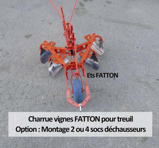 Charrue vignes FATTON pour treuil