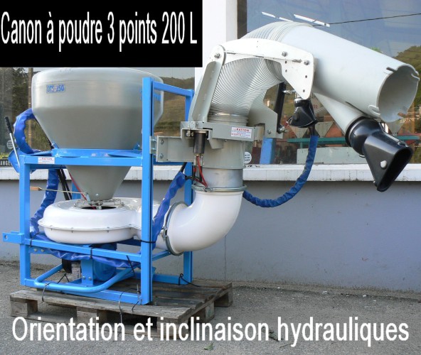 Canon à poudre 3 points 200 L