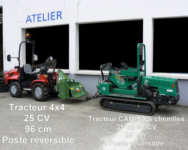 Tracteur CAMISA à chenilles