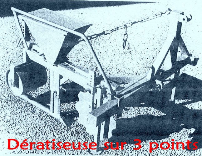 Dératiseuse sur 3 points