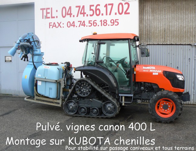 Pulvé. vignes canon 400 L