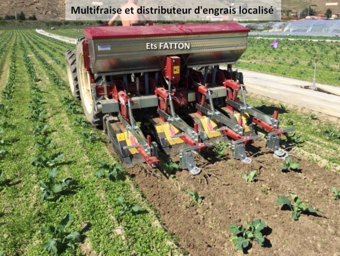 Multifraise et distributeur d'engrais localisé