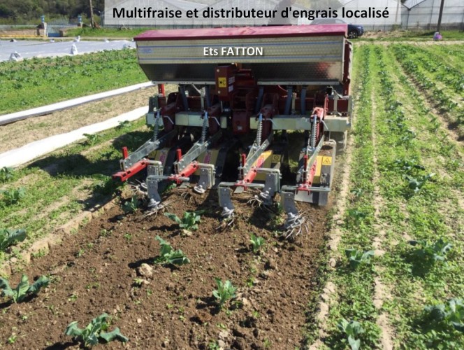 Multifraise et distributeur d'engrais localisé