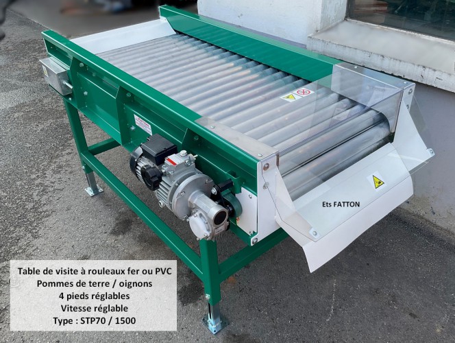 Table de visite à rouleaux fer ou PVC