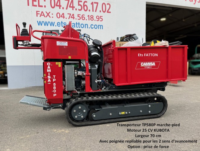 Transporteur TP580P marche-pied 25CV