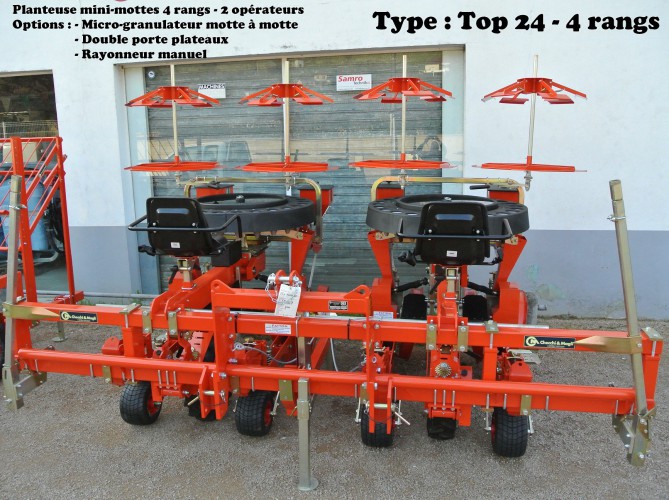 Planteuse mini-mottes 4 rangs