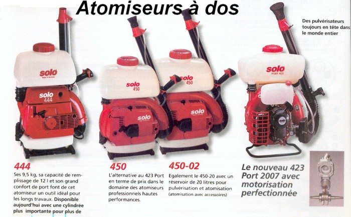 Atomiseur à dos